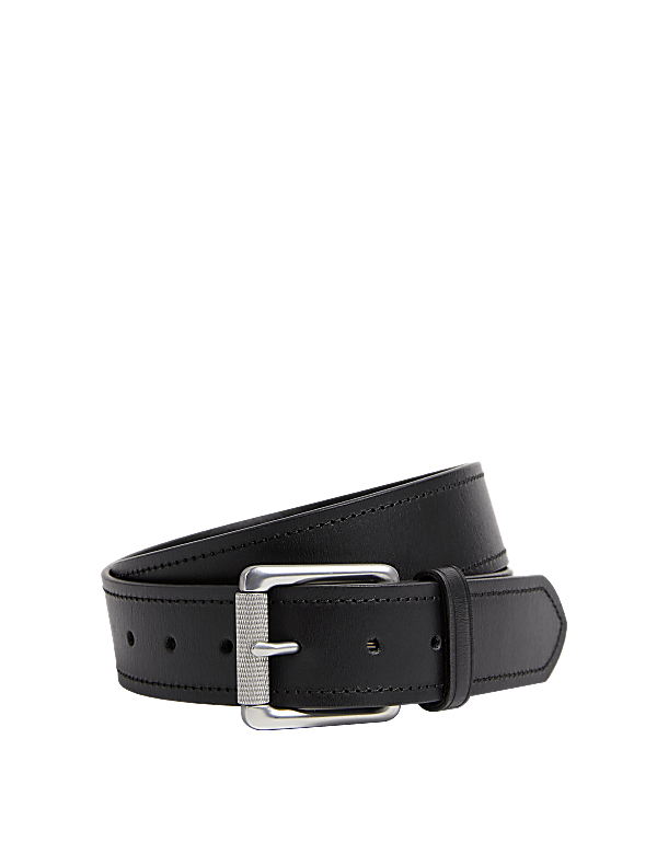 Leather Stitch Detail Belt