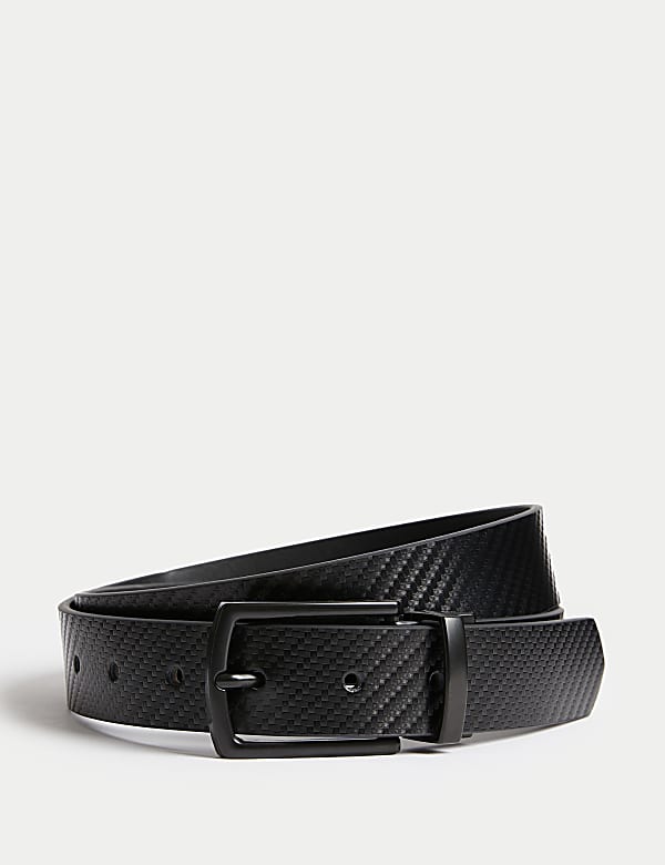 Leather Textured Reversible Belt - EE