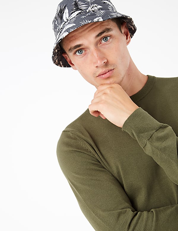 Tropical Print Bucket Hat