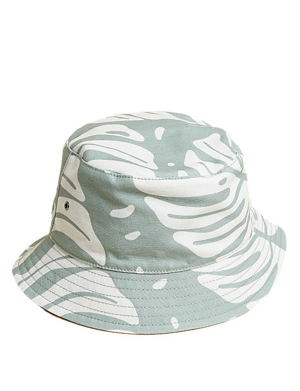 Buy Pure Cotton Reversible Bucket Hat at Marks Spencer