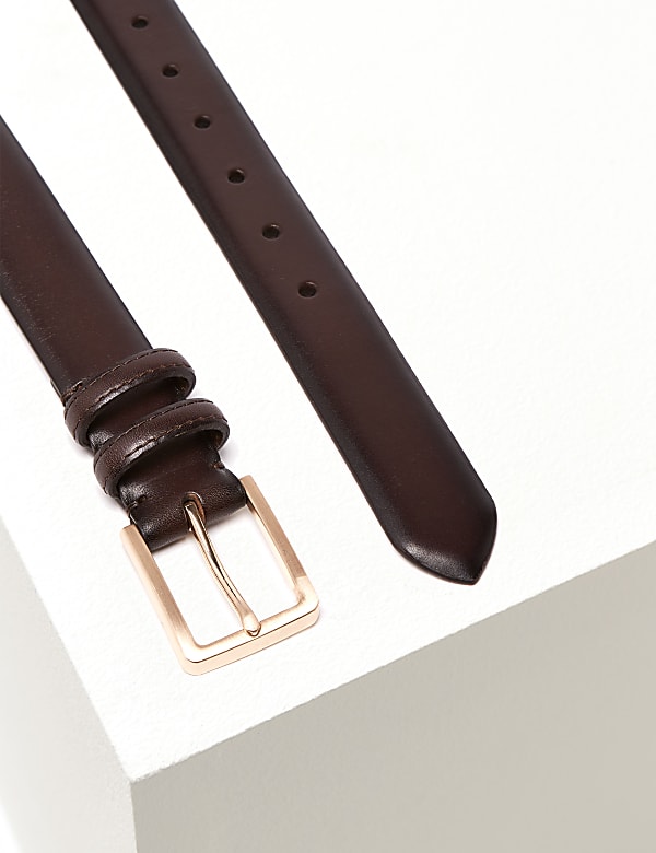 Italian Leather Slim Belt