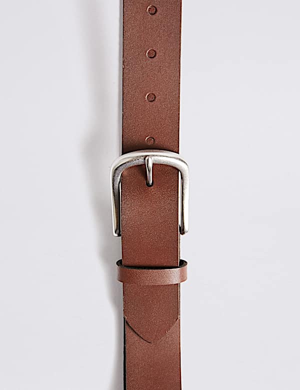 Leather Buckle Casual Belt