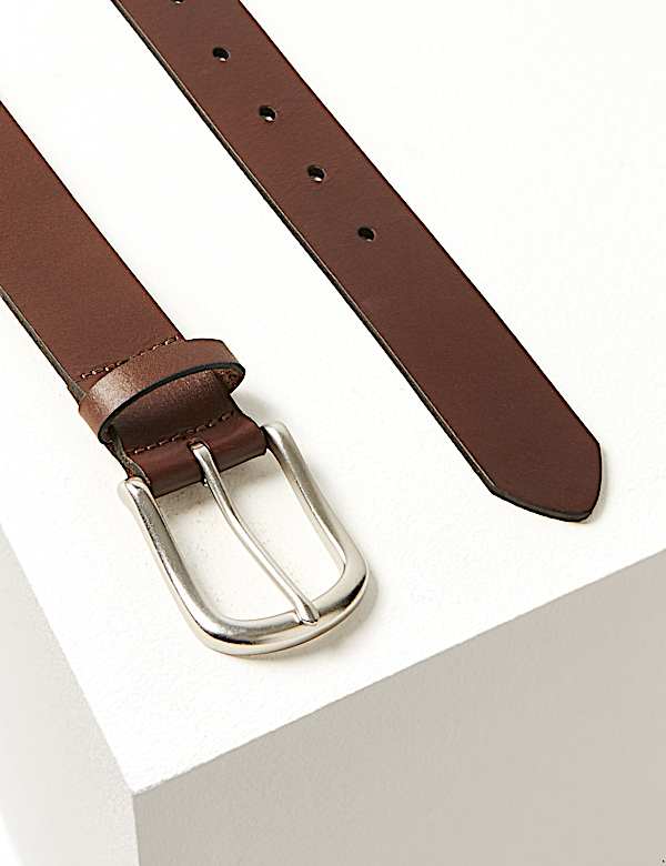 Leather Buckle Casual Belt