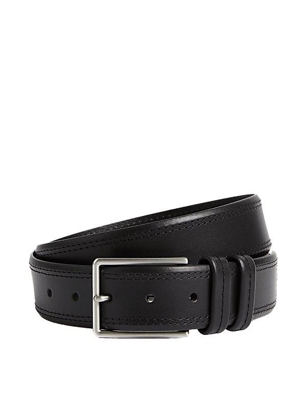 Leather Stitch Detail Belt