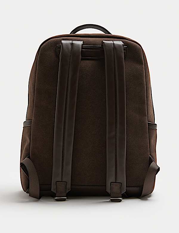 Faux Suede Backpack - SI