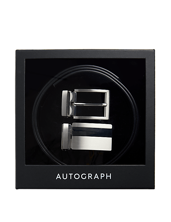 Italian Leather Belt Gift Set
