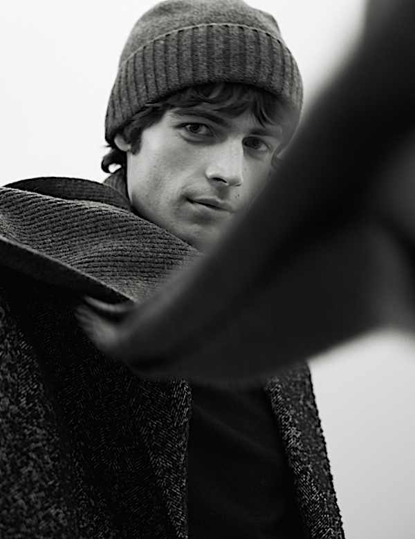 Merino Wool Ribbed Knitted Hat & Scarf Set - JE