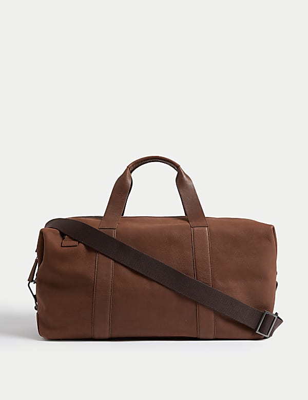 Premium Leather Weekend Bag - QA