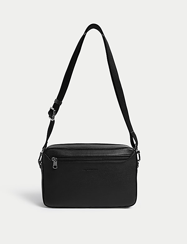 Leather Pebble Grain Cross Body Bag - JP