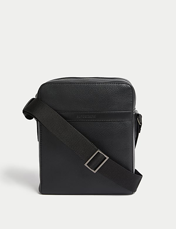 Leather Pebble Grain Cross Body Bag BLACK Bags M S NO