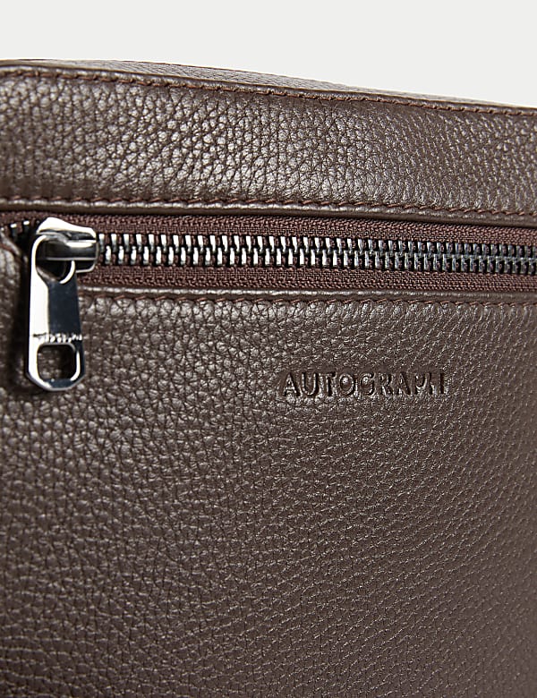 Leather Pebble Grain Cross Body Bag - GR