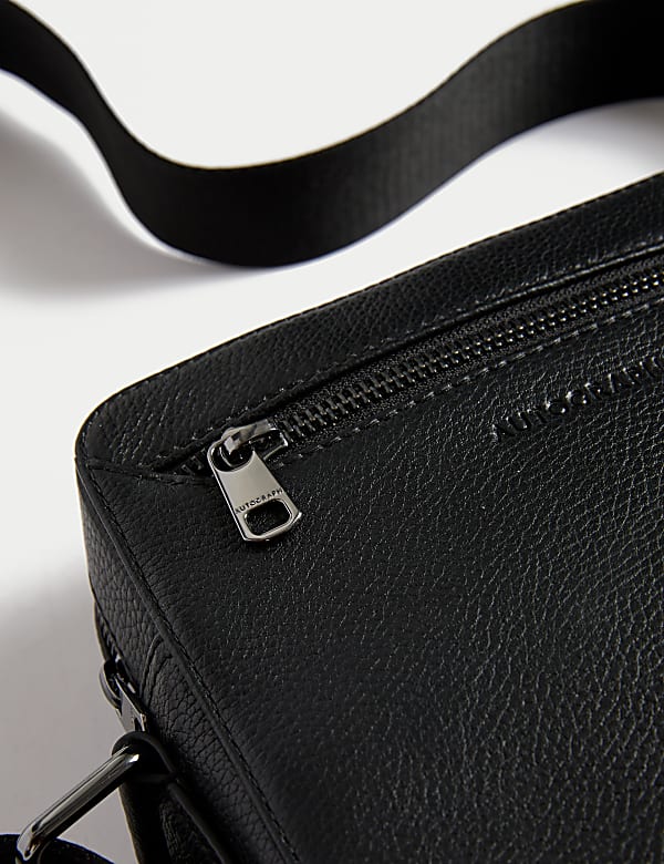 Leather Pebble Grain Cross Body Bag - KR