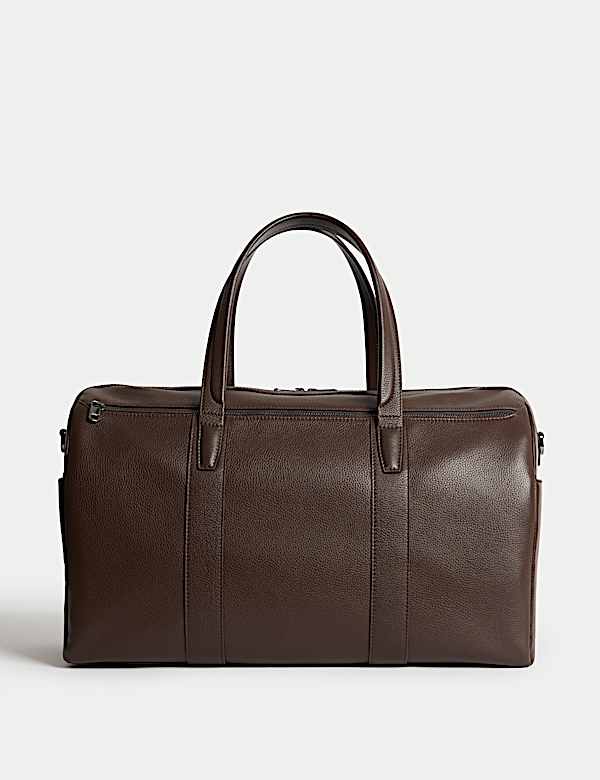 Leather Pebble Grain Weekend Bag - PL