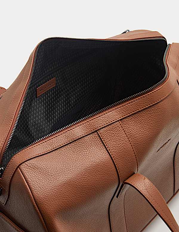 Leather Pebble Grain Weekend Bag - NL