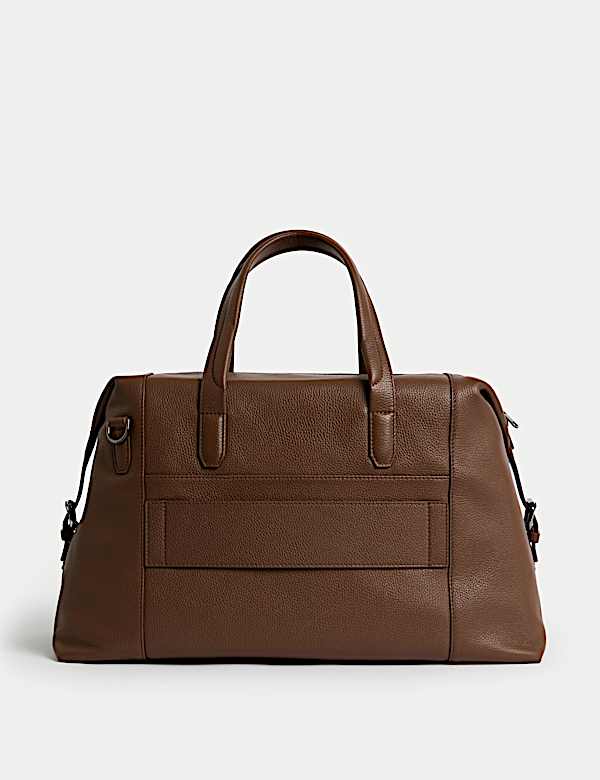 Casual Leather Weekend Bag - JE