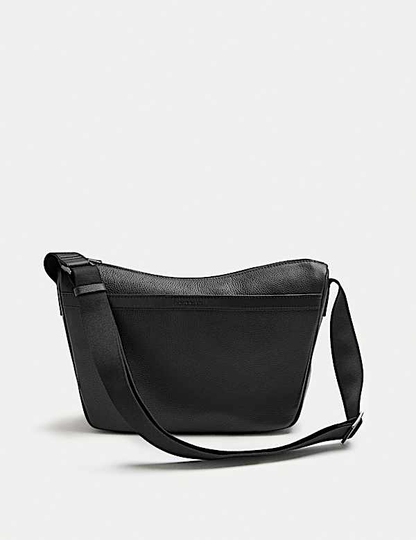 Leather Pebble Grain Cross Body Bag - CN