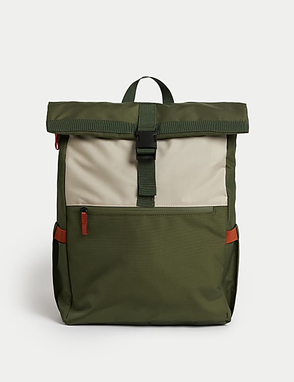 Scuff Resistant Rolltop Backpack CAMEL Bags M&S US