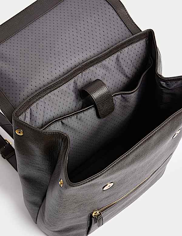 Sac à dos en cuir avec boucle - CA