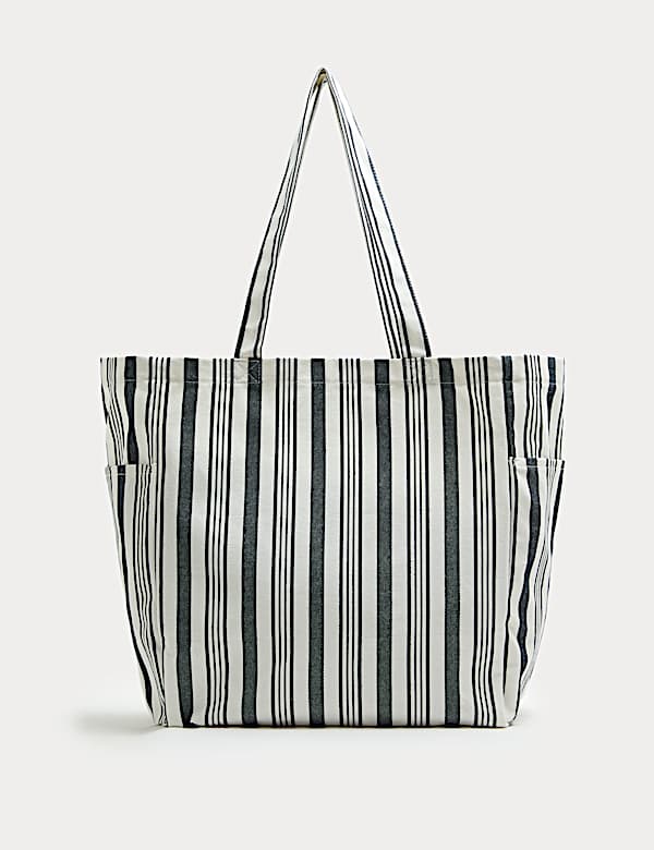 Pruhovan&aacute; pl&aacute;těn&aacute; n&aacute;kupn&iacute; ta&scaron;ka - CZ