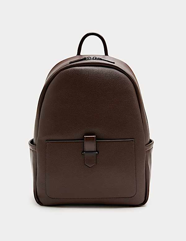 Mock Leather Backpack