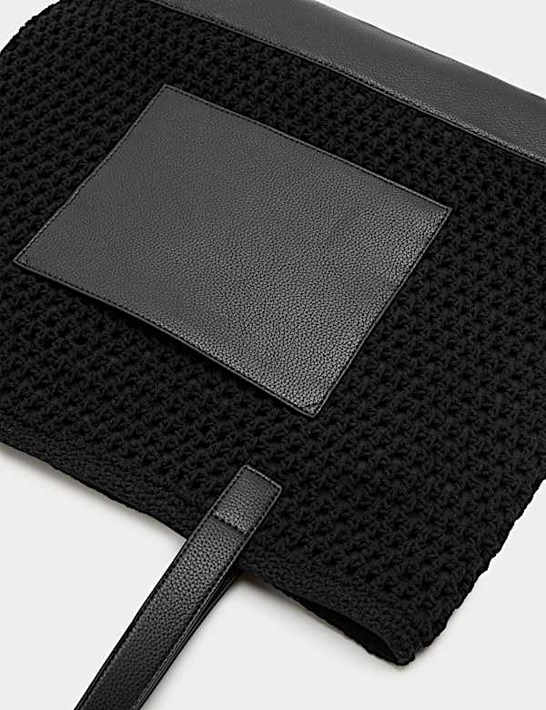 Pure Cotton Crochet Style Tote Bag - FR