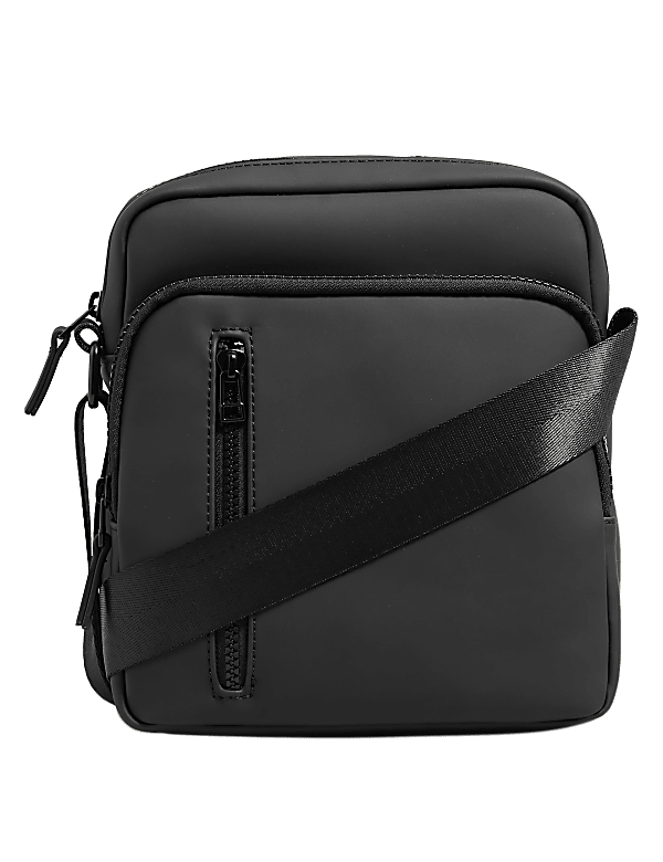 Rubberised Cross Body Bag