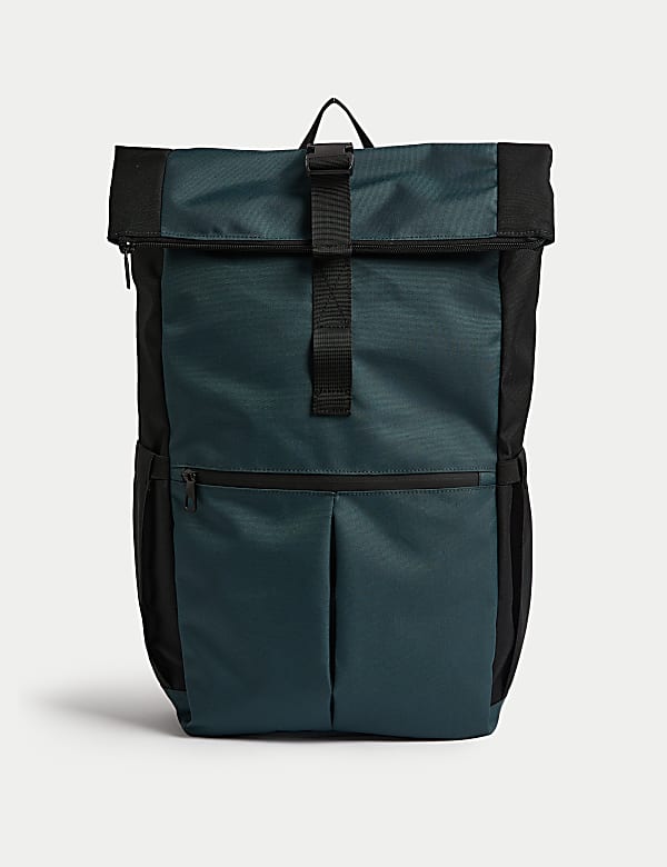Dark teal backpack top
