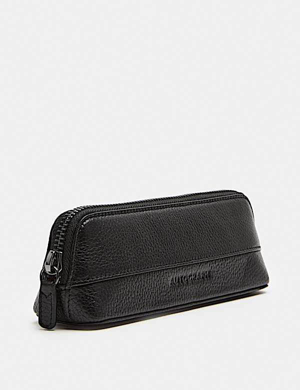 Trousse en cuir &agrave; fermeture zipp&eacute;e - CA