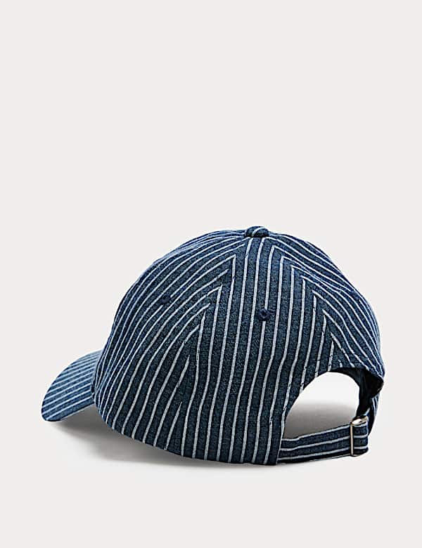 Pure Cotton Striped Textured Baseball Cap - NZ