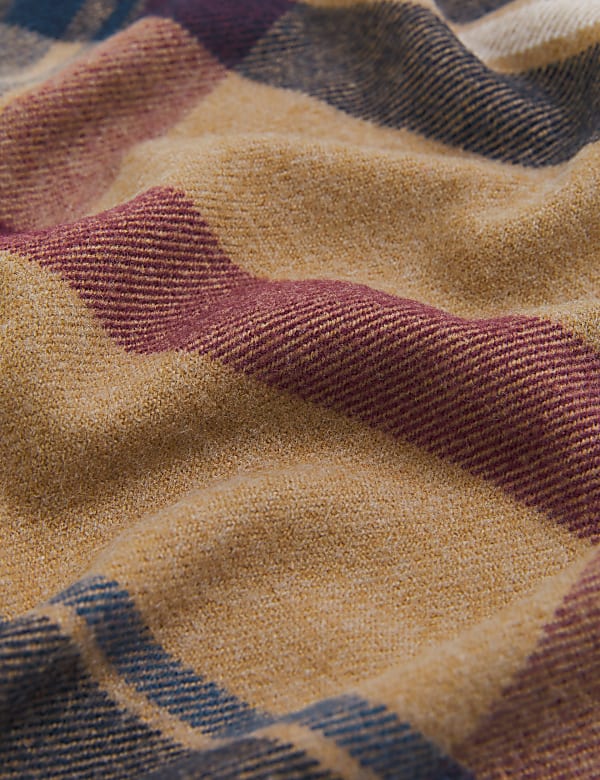 Checked Blanket Scarf