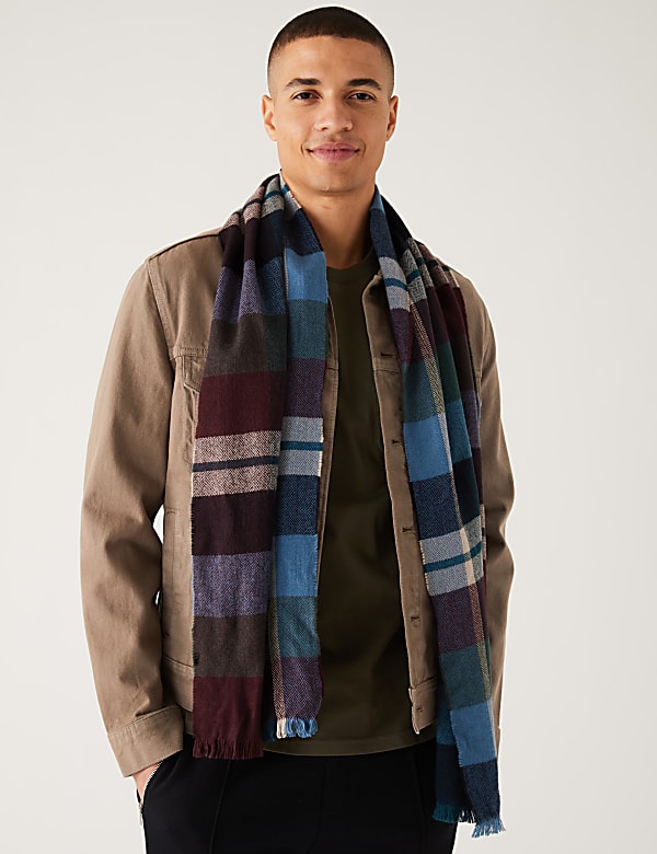 Checked Scarf