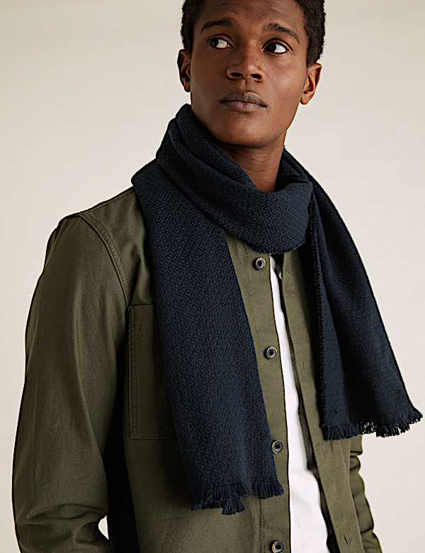 Geometric Textured Scarf