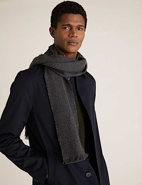 Geometric Textured Scarf