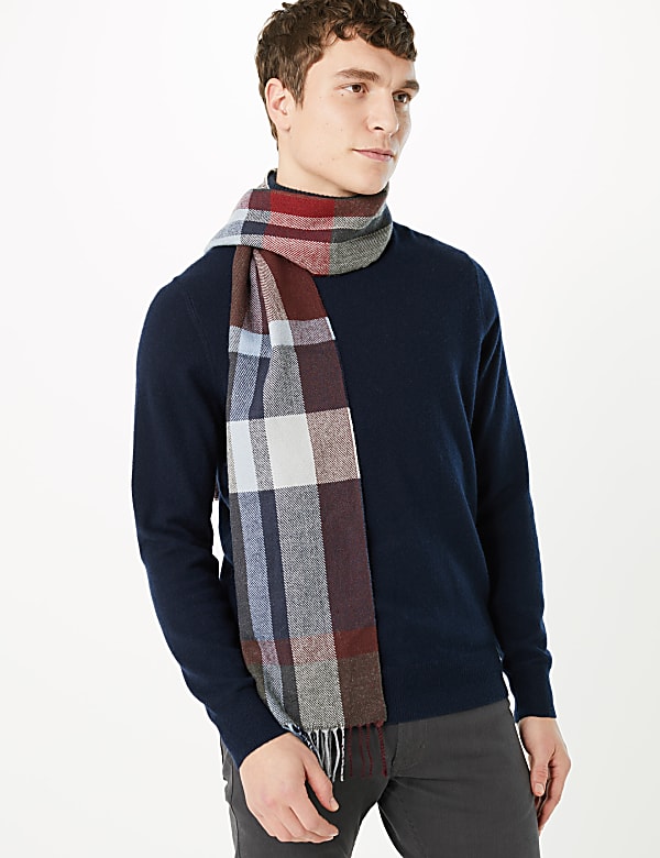 Checked Scarf