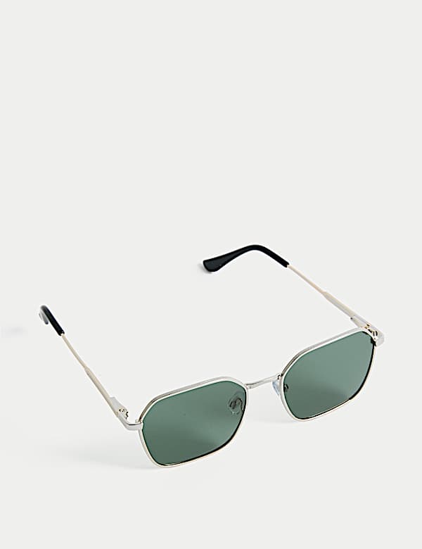 Metal Hexagonal Sunglasses - AL