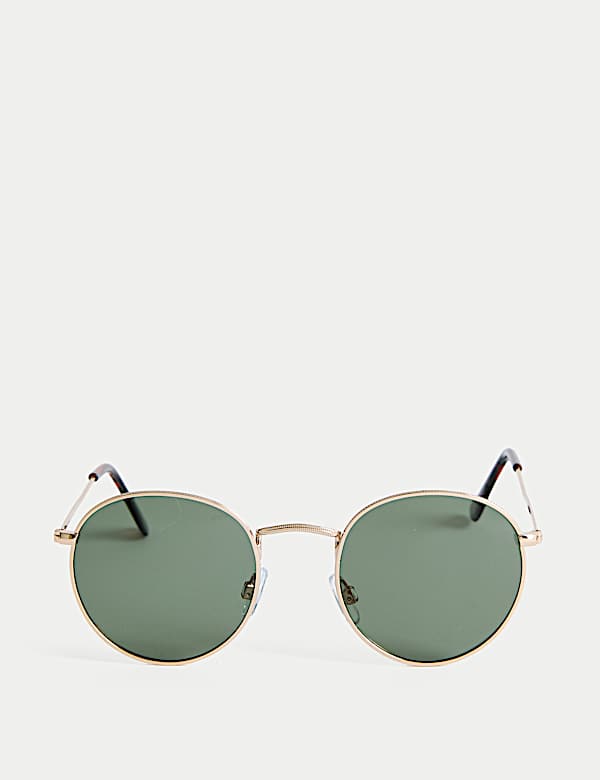 Gafas de sol polarizadas con montura metálica redonda - ES