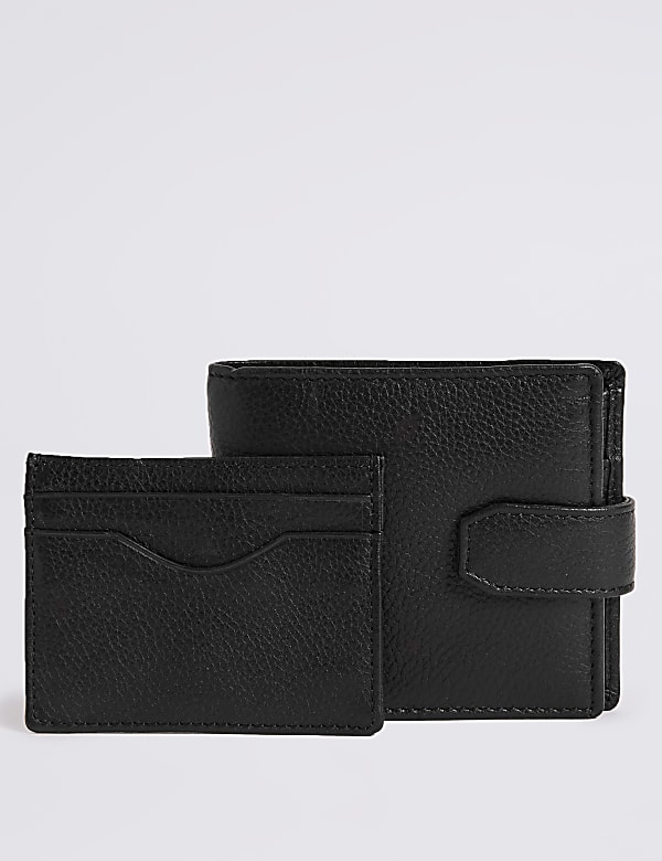 Leather Classic Bi-fold Coin Wallet with Cardsafe&trade;