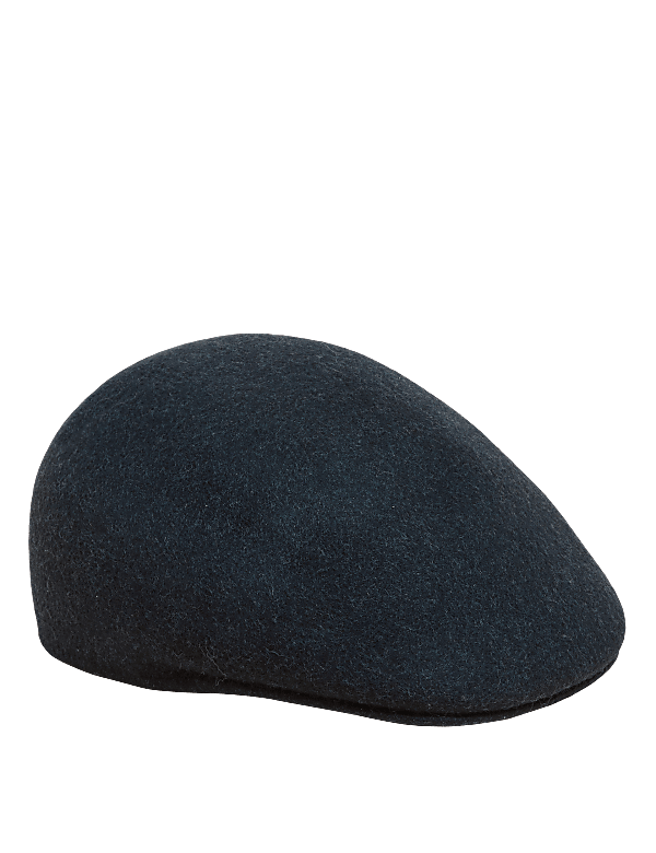 Pure Wool Flat Cap