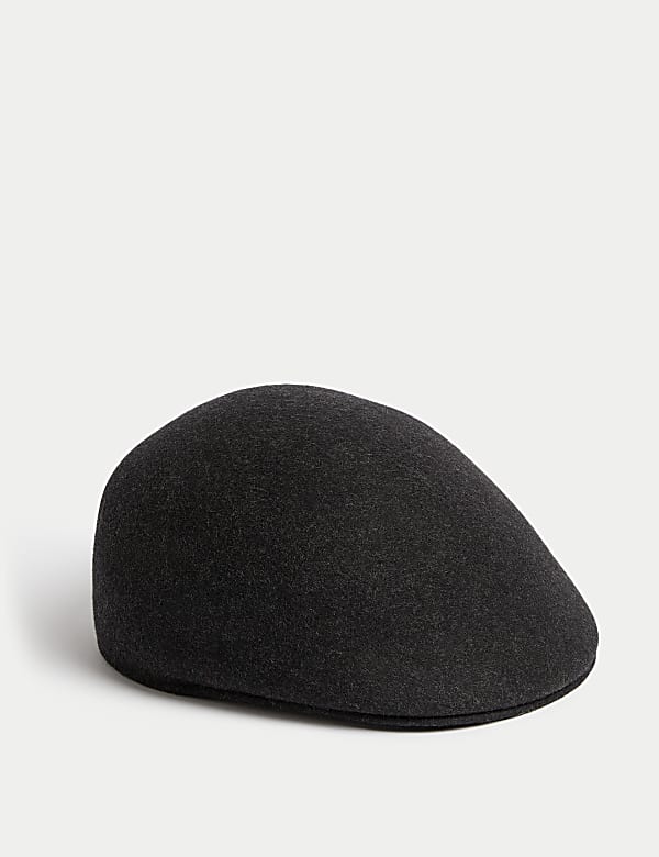 Pure Wool Flat Cap - PL