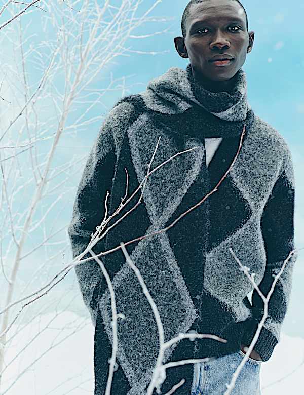 Écharpe à motif écossais - LU