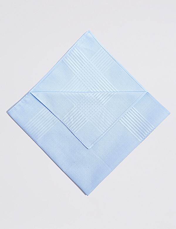10pk Antibacterial Pure Cotton Handkerchiefs with Sanitized Finish®