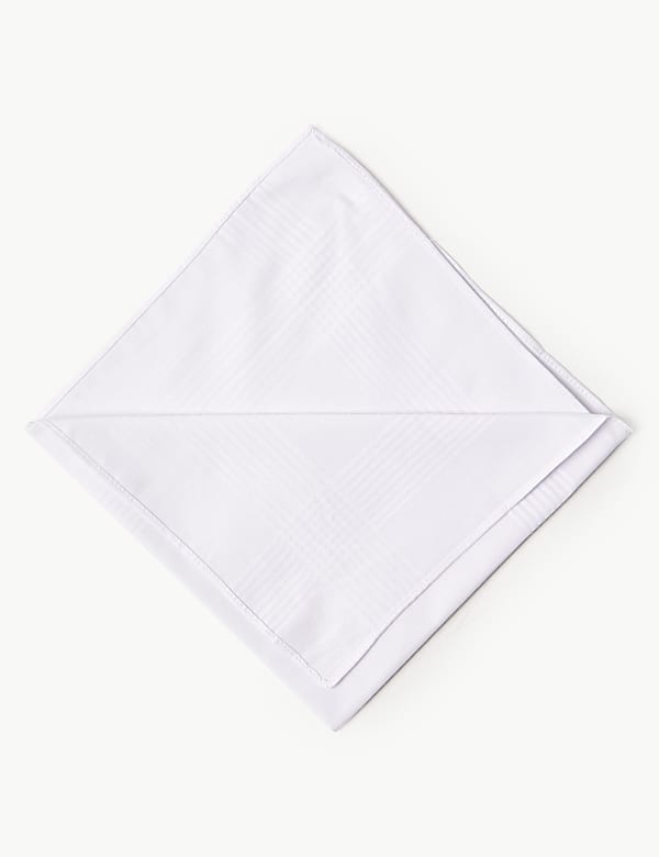 10pk Antibacterial Pure Cotton Handkerchiefs with Sanitized Finish®