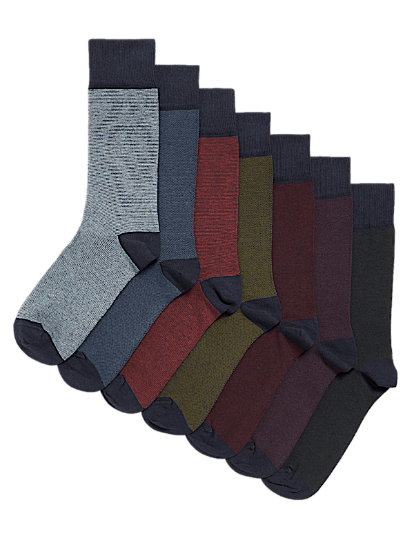 7 Pack Cool & Fresh&trade; Cotton Rich Socks