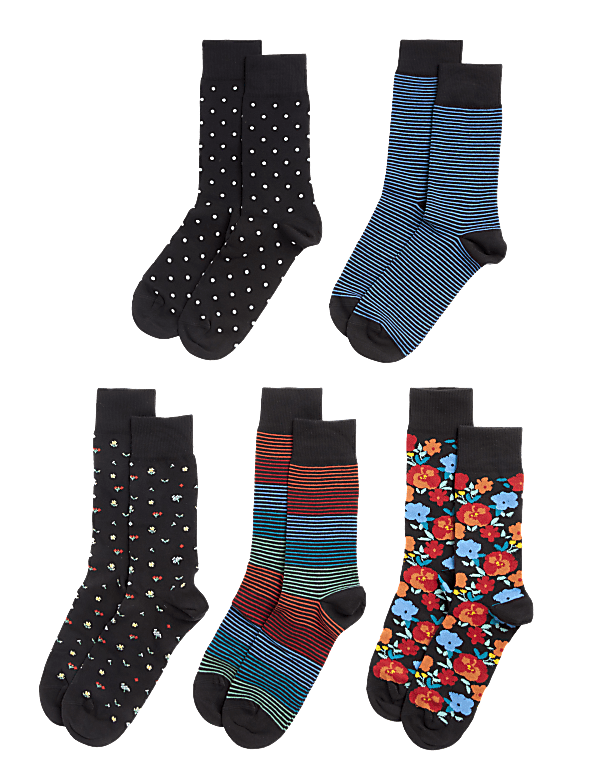 5pk Cool & Fresh™ Assorted Cotton Rich Socks