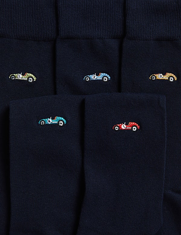 5pk Cool & Fresh™ Car Cotton Rich Socks