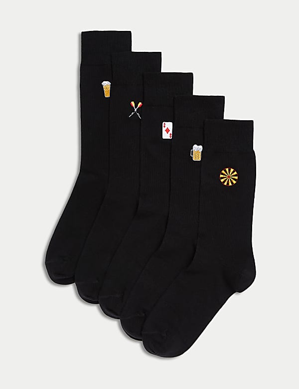 5pk Cool & Fresh™ Cotton Rich Pub Socks - JE