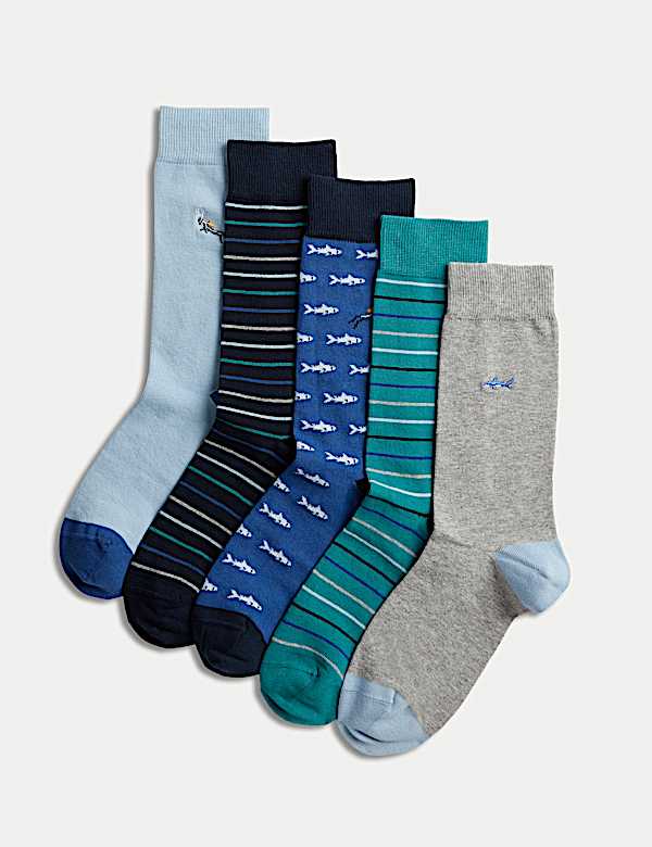 5pk Cool & Fresh™ Diving Cotton Rich Socks - AU