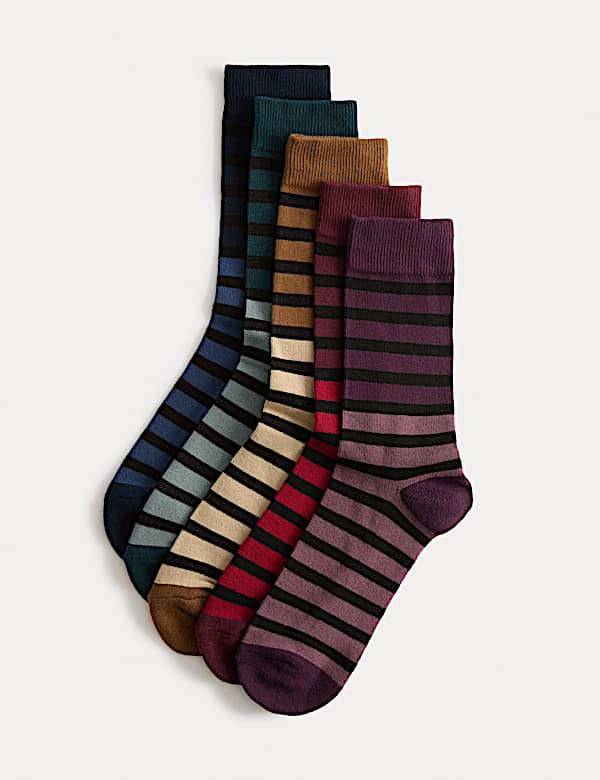 5pk Cool & Fresh™ Cotton Rich Cushioned Socks - IT