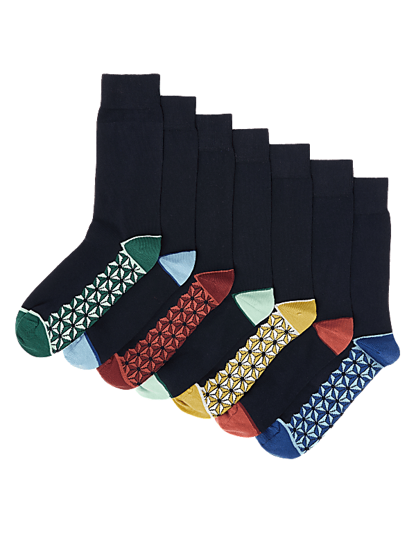 7 Pack Cool & Fresh™ Patterned Socks