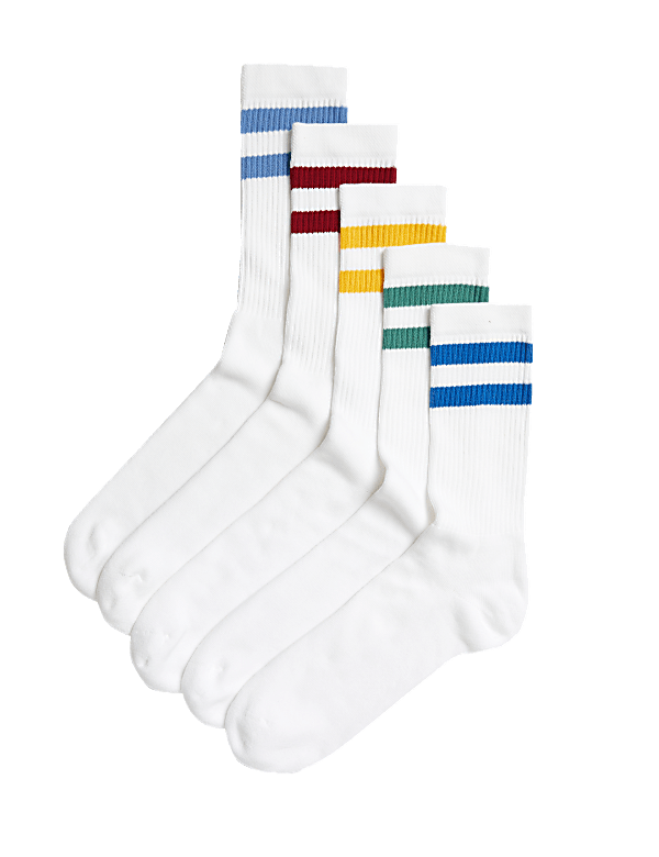 5pk Freshfeet™ Cushioned Sports Socks